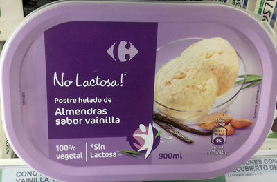 Helado almendras sabor vainilla