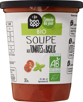 Soupe tomate basilic