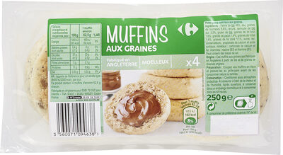 4 Muffins aux Graines