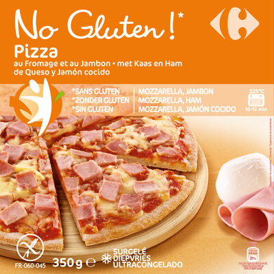 Pizza jamón y queso