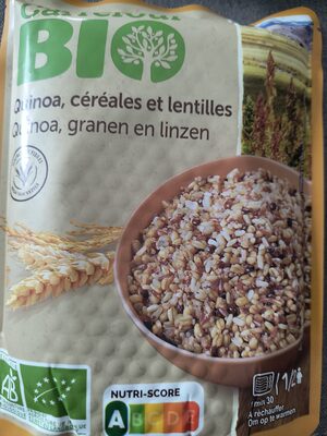 Quinoa, céréales et lentilles