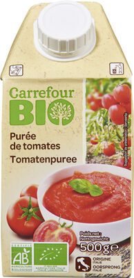 Purée de tomates front packaging