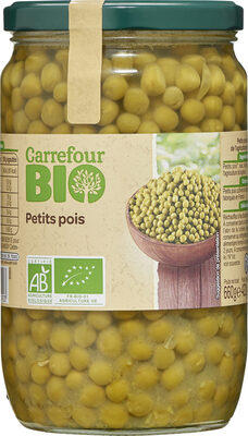 Petits pois front packaging
