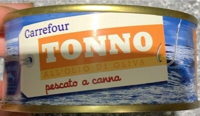 Tonno all’olio d’oliva pescato a canna front packaging