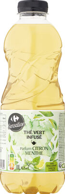Thé vert infuse parfum citron menthe front packaging