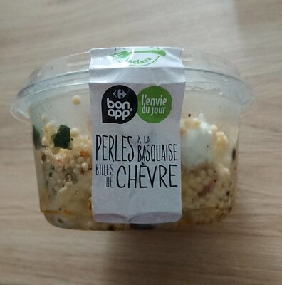 Salade de perles à la basquaise billes de chèvre