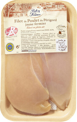 Filet de Poulet du Périgord jaune fermier Elevé en plein air
