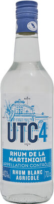 UTC 4 Rhum Blanc Agricole RHUM DE LA MARTINIQUE Appellation Contrôlée