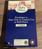 Escalope de foie gras de canard cru du suf ouest