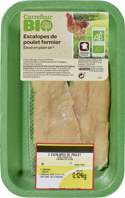 Escalopes de poulet fermier