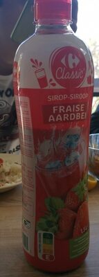 Sirop fraise front packaging