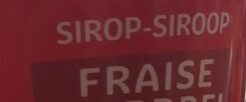 Sirop fraise ingredients label