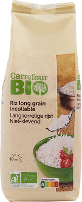 Riz long grain incollable