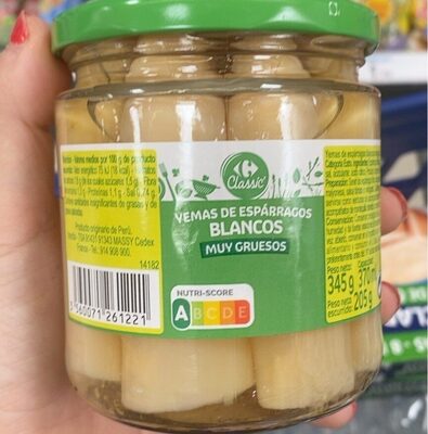 Yemas de espárragos blancos