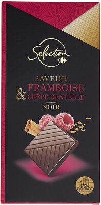 Saveur framboise & crêpe dentelle noir front packaging