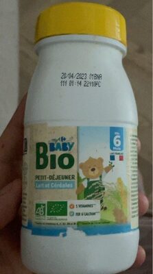 Lait baby bio front packaging