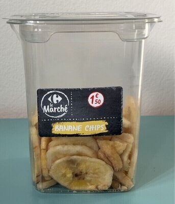 Banane chips front packaging