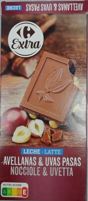 Lait noisettes & raisins