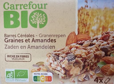 Barres Céréales Graines et Amandes
