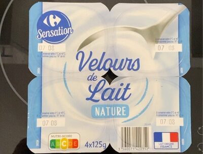 Velours de lait NATURE