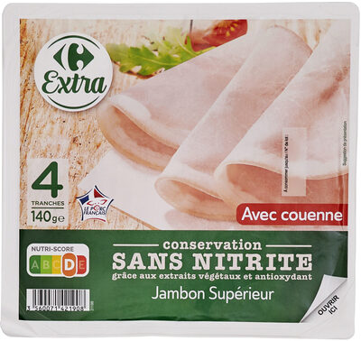 Jambon Supérieur Avec couenne