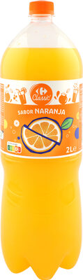 Refresco naranja con gas