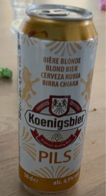 Bière Blonde Koenigsbier Premium Quality Beer PILS