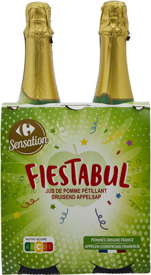 Fiestabul Jus de pomme gazéifié front packaging