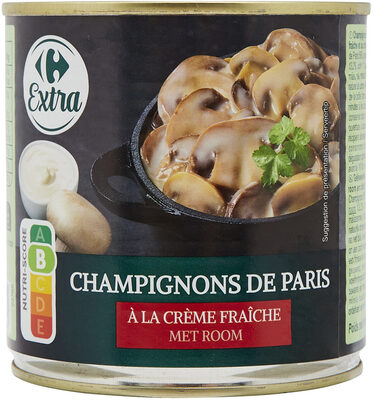 Champignons de Paris A LA CRÈME FRAÎCHE