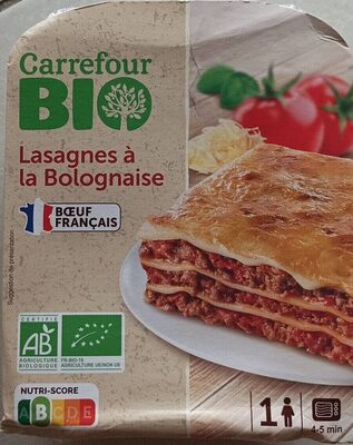 Lasagne à la Bolognaise front packaging
