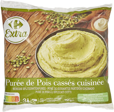 Purée de pois cassés cuisinée