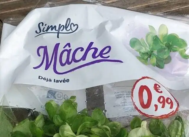 Mâche déjà lavée front packaging