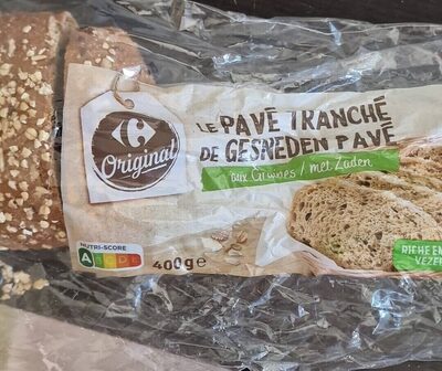 Le pavé tranché aux graines