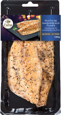 Filets de maquereaux fumés au poivre