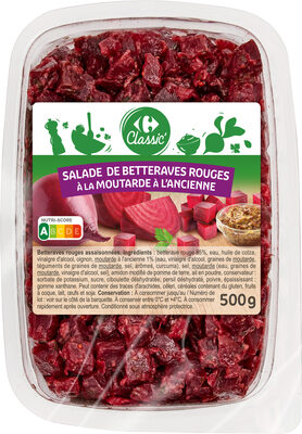 Salade de Betteraves rouges à la moutardes à l'ancienne