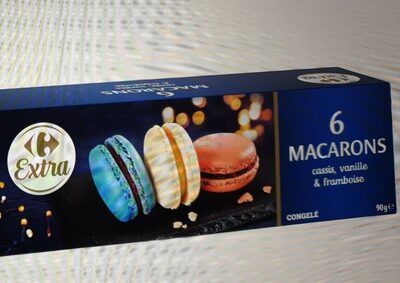 Assortiment de 6 macarons congelés