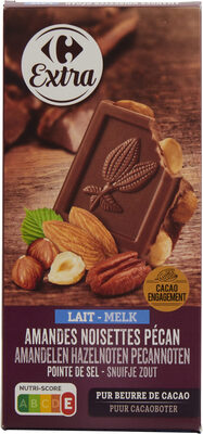 LAIT AMANDES NOISETTES PECAN POINTE DE SEL (en légèrement plus petit)