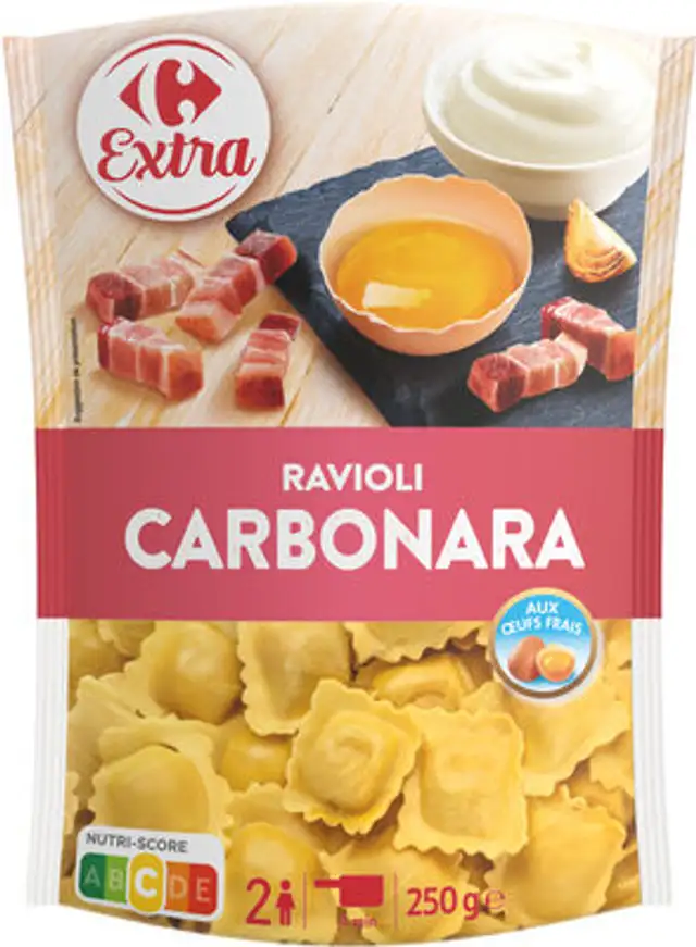 Ravioli Carbonara front packaging