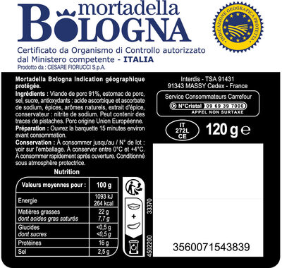 Mortadella Bologna IGP