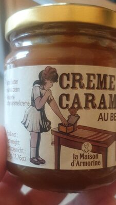 Crème de caramel au beurre salé front packaging