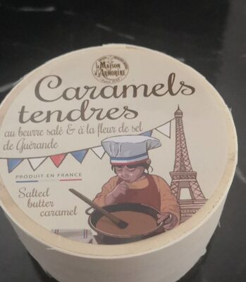 Caramels tendre - mini boîte en bois tricolore