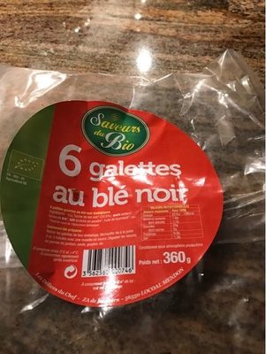 6 galettes au blé noir