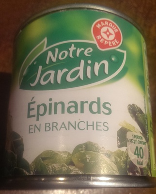 Épinards en branches front packaging