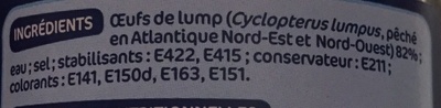 Ronde des Mers - Oeufs de lompe noirs ingredients label