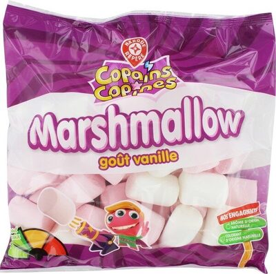Marshmallows goût vanille front packaging