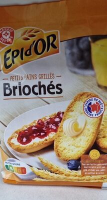 Petits pains grillés Briochés
