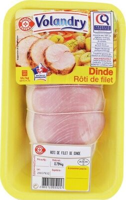 Rôti de filet de dinde certifié x 1 front packaging