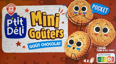Mini Goûters Goût Chocolat front packaging