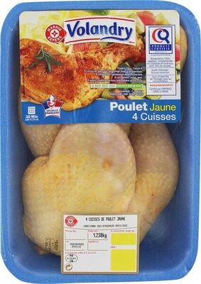 Cuisses de poulet jaune certifié x 4