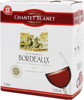 Bordeaux rouge AOC front packaging